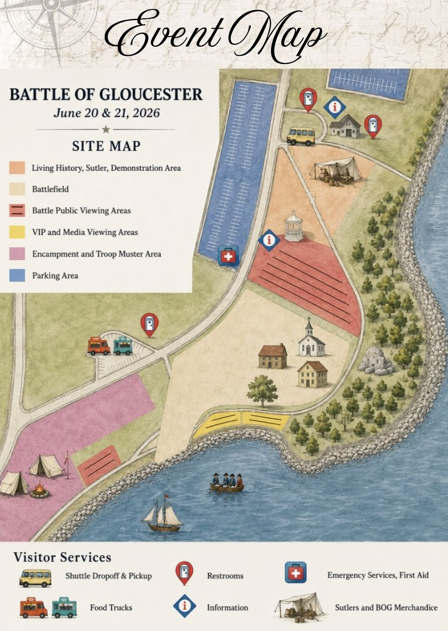Battle of Gloucester Event Map